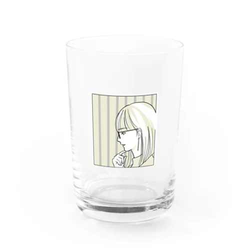 メガネ女子（ハニーマスタード） Water Glass