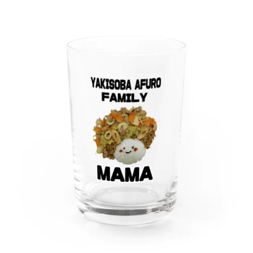 ヤキソバアフロMAMA Water Glass