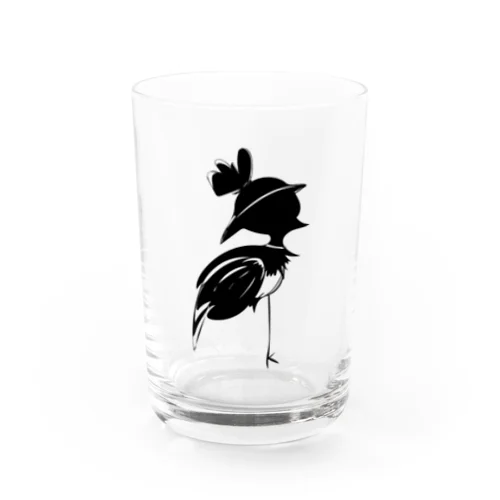 Hula Flamingo glass Water Glass