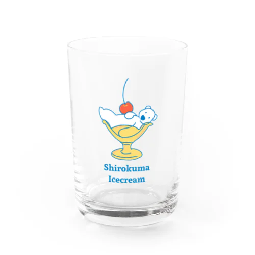 しろくまアイス Water Glass