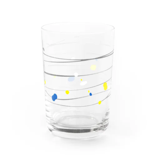 ヨーヨー柄2 Water Glass