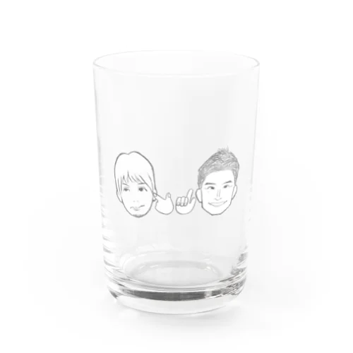 ナカノとピロリ イラスト 白黒 Water Glass