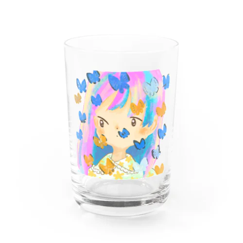 ちょうちょ Water Glass