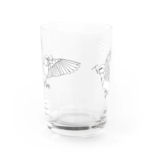 ブッポウソウさん Water Glass