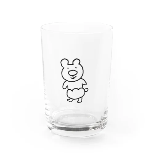 くりーむパンツのクマ Water Glass