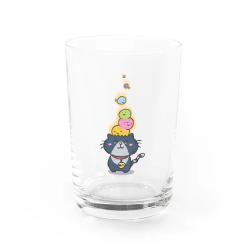 くりくりおめめねこ Water Glass