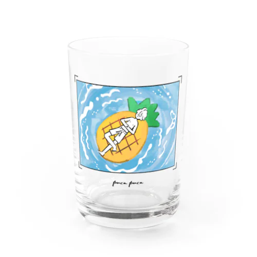 浮き輪ふわりくん（パイン） Water Glass