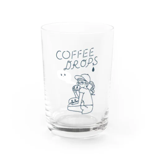 COFFEE DROPS Water Glass