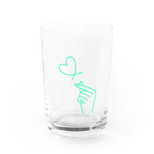 mint green lover Water Glass