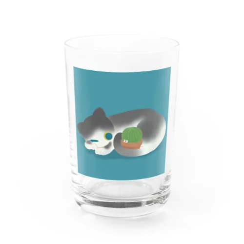 こねことサボテンくん Water Glass