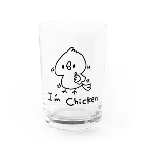 I am chicken Water Glass