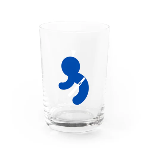 「刀」ピクトグラム風 Water Glass