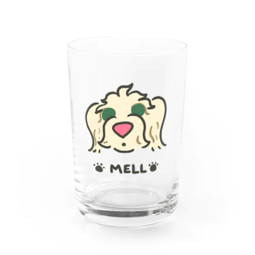 メルちゃんの似顔絵 Water Glass