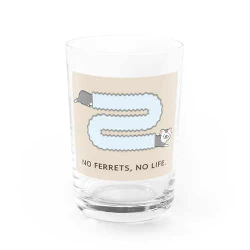 No ferrets, no life. シルバーミット Water Glass