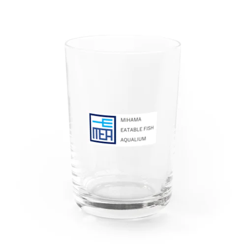 美浜食用魚類水族館ロゴ Water Glass