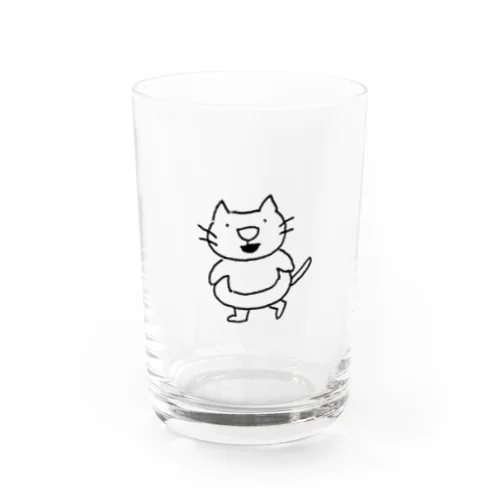 どーなつパンツのネコ Water Glass