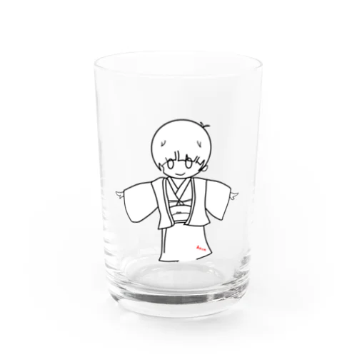 かわいい座敷わらしっぽいの Water Glass