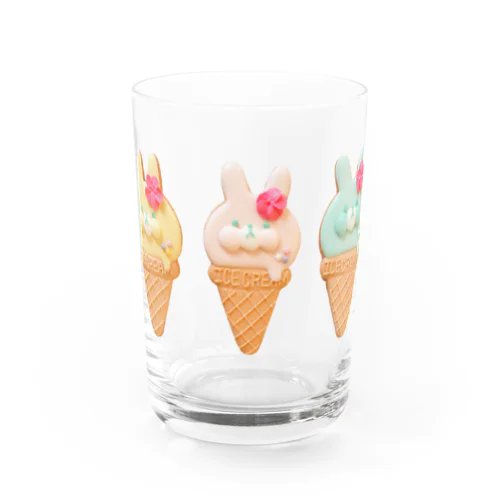 うさちゃんのアイスクリーム Water Glass