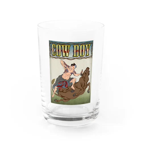 "cow boy"(武者絵) #1 Water Glass