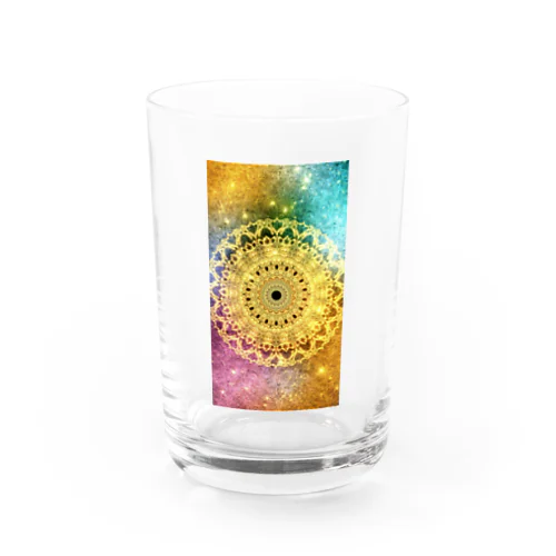 【望む現実へ移行】愛と光❋高波動曼荼羅エネルギーアート  Water Glass