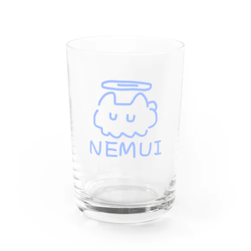 眠い天使ネコ 透ける Water Glass