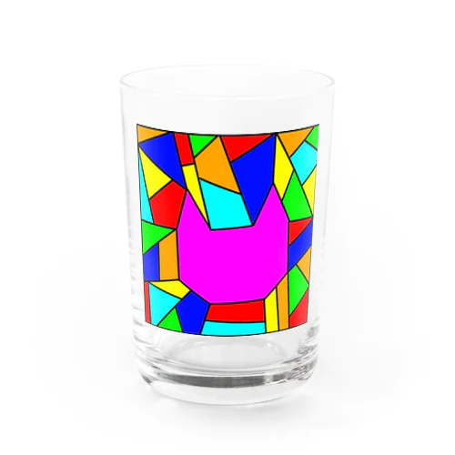 ステンドグラス風ニャンコグラス Water Glass