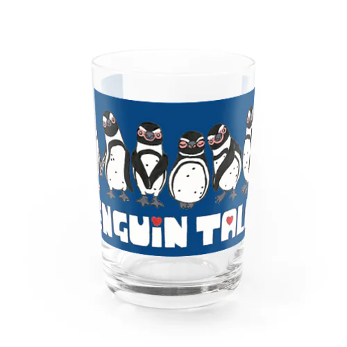 penguin tale navyblue version② Water Glass