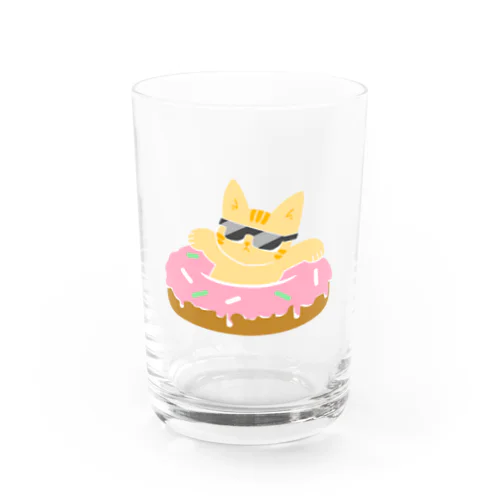 うきわドーナツ Water Glass