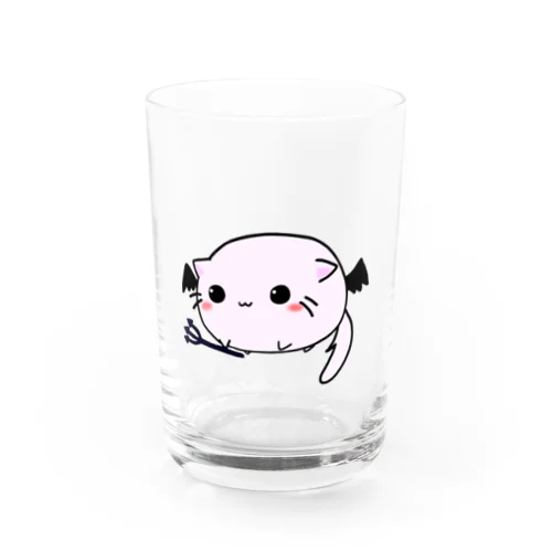 魔王の手下ネコ Water Glass