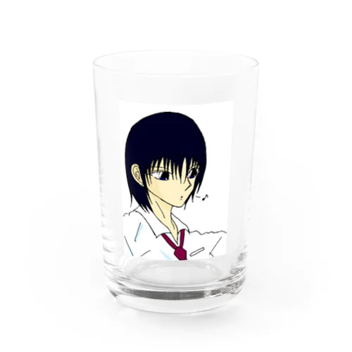 口笛を吹く李舞 Water Glass