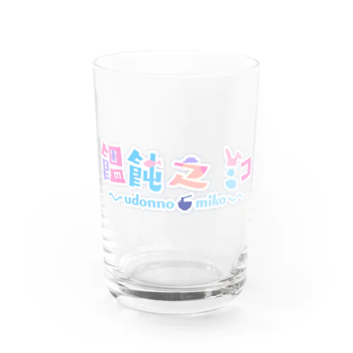 饂飩之ミコ　ロゴ Water Glass