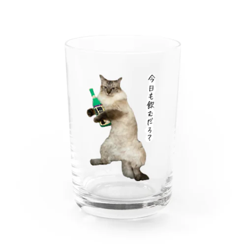 飲兵衛ルーくん Water Glass