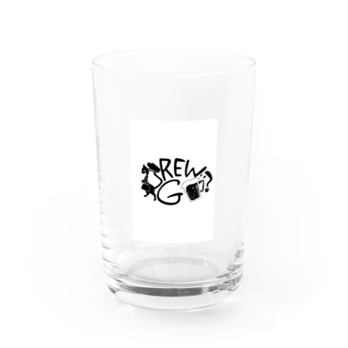 BrewGoロゴ Water Glass