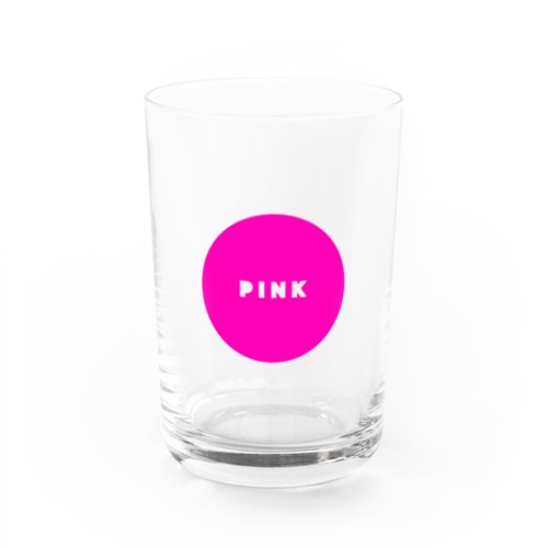 CIRCLE PINK. Water Glass