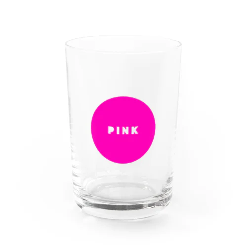 CIRCLE PINK. Water Glass