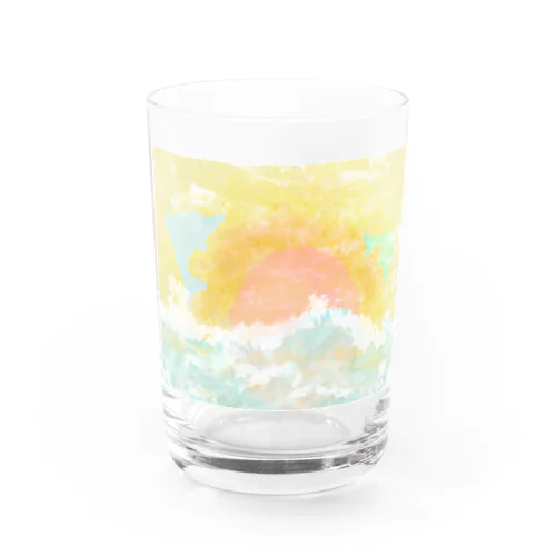 イルカのおいかけっこ Water Glass