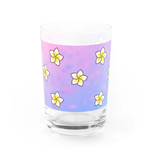 Plumeria Water Glass