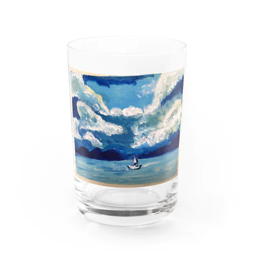 海辺に浮かぶ船 Water Glass