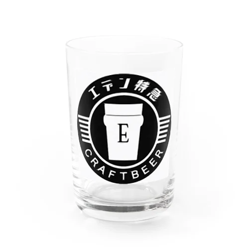 エデン特急ロゴ黒 Water Glass