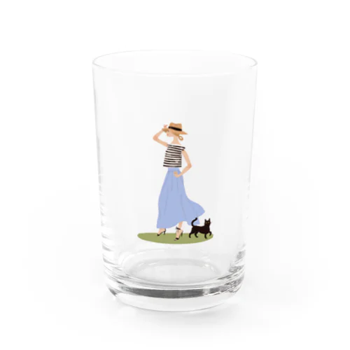 クロネコといっしょ Water Glass