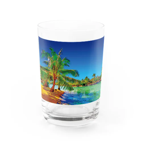 夏のリゾート Water Glass