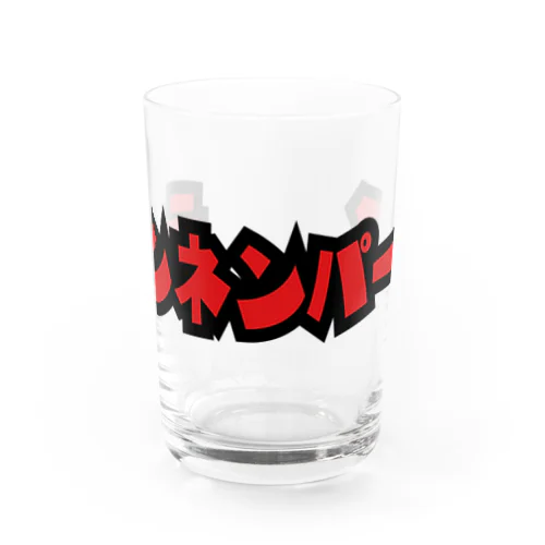 カタカナロゴ 赤 Water Glass