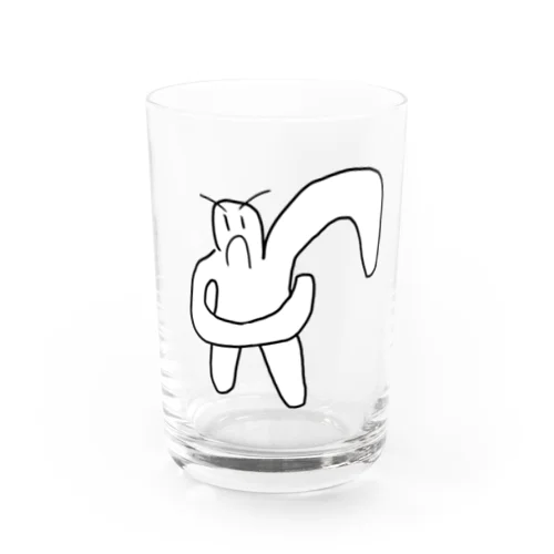 脇を気にする一般男性 Water Glass