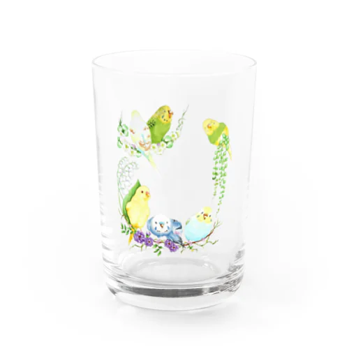 もりもりセキセイインコ Water Glass