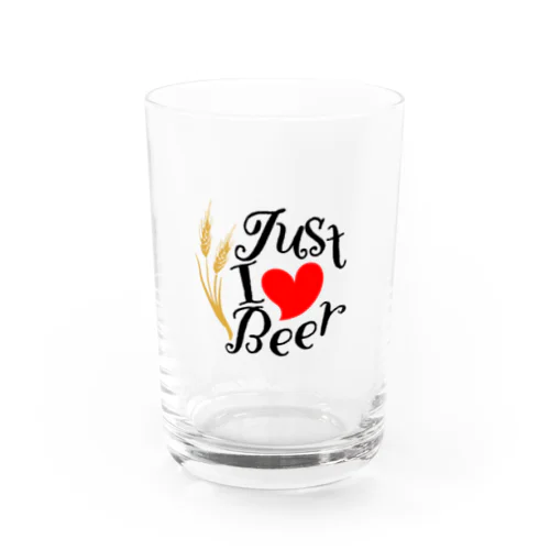 Just I Love Beer Water Glass