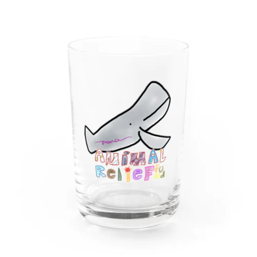 アニマルリリーフ　マッコウクジラ Water Glass