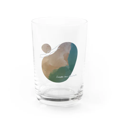 夕暮れの海辺 Water Glass