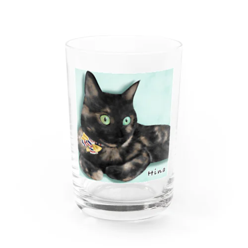 サビ猫 陽ちゃん Water Glass