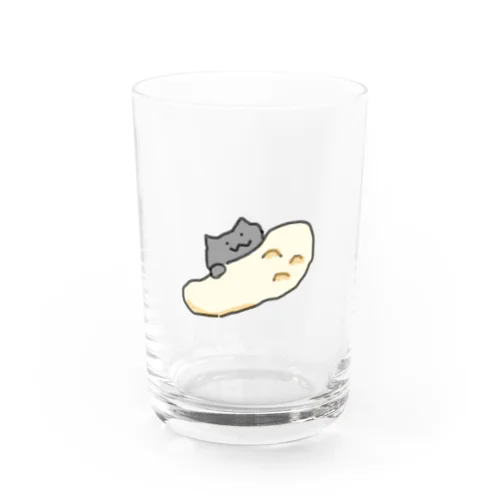 何も考えていないねっことナン Water Glass