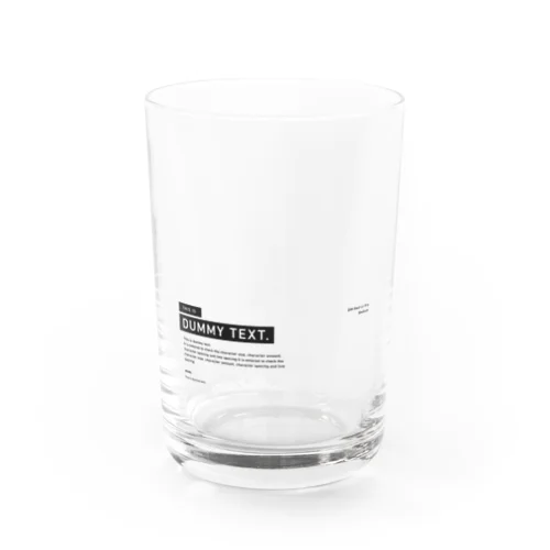 DUMMY TEXT. - untitled Water Glass